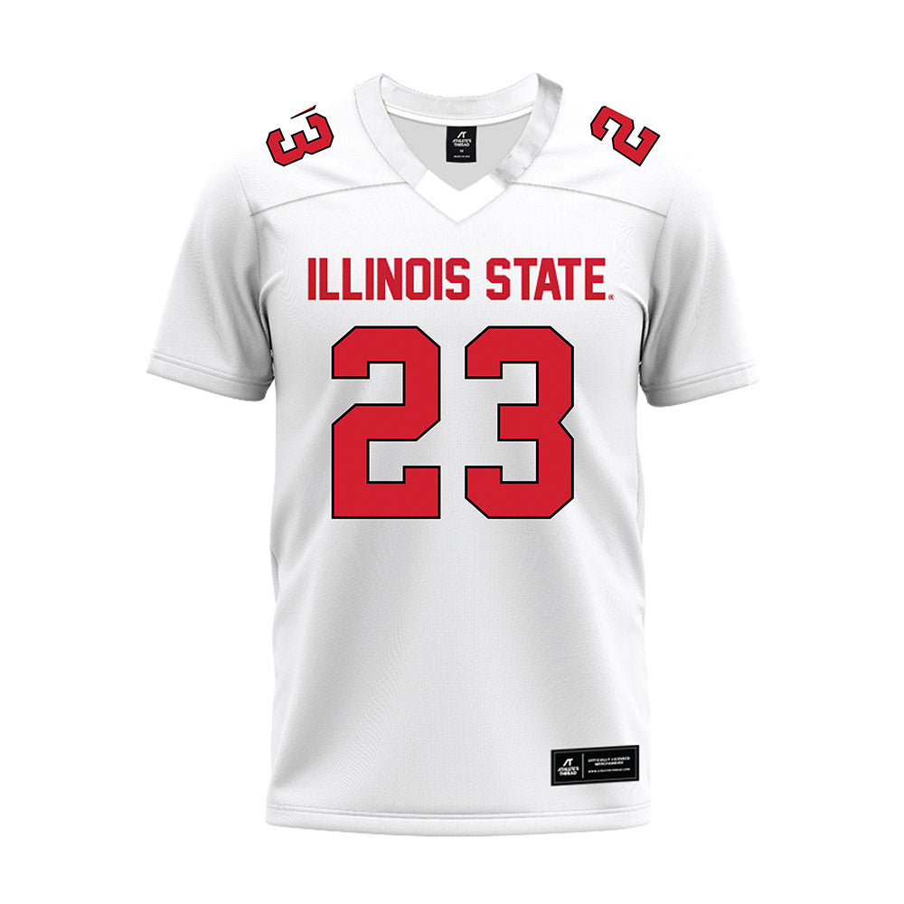 Illinois State - NCAA Football : JuMaria Hamilton - White Premium Football Jersey-0