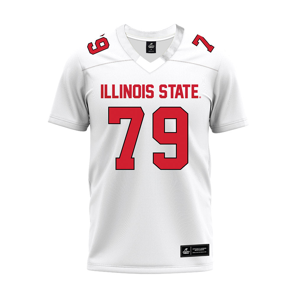 Illinois State - NCAA Football : Luke Johnsen - White Premium Football Jersey-0