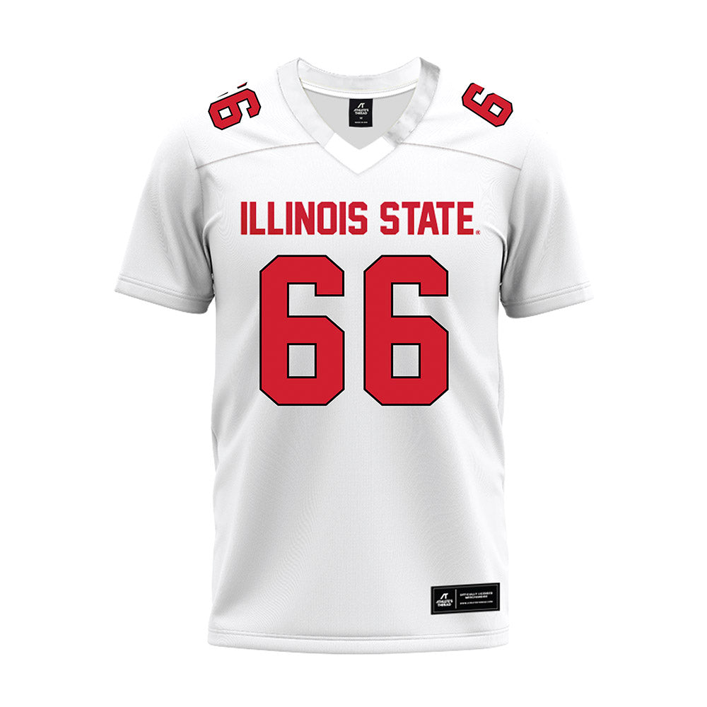 Illinois State - NCAA Football : Brayden Jellison - White Premium Football Jersey-0