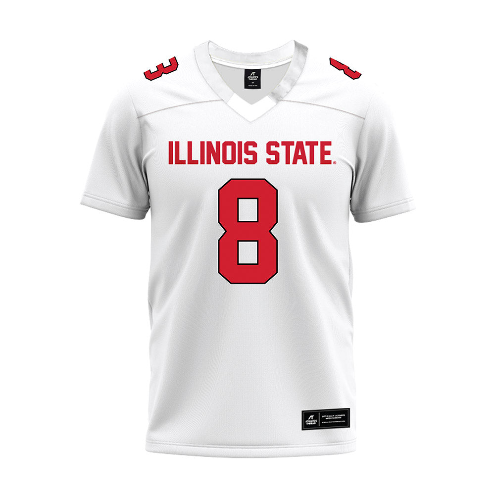 Illinois State - NCAA Football : Christian Lorenzo - White Premium Football Jersey-0