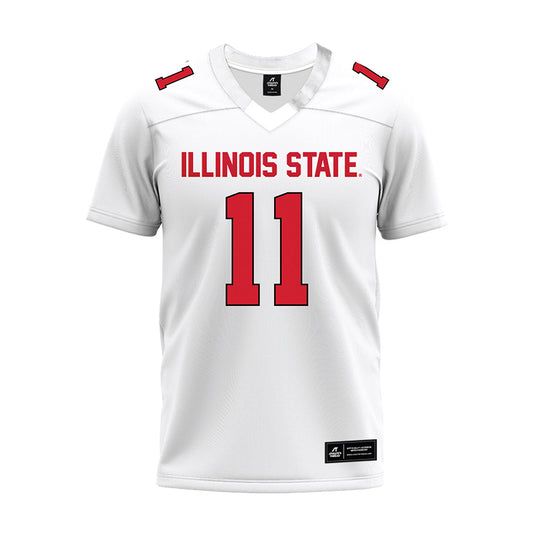 Illinois State - NCAA Football : Scotty Presson Jr. - White Premium Football Jersey-0