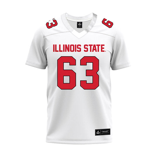 Illinois State - NCAA Football : Chris Hill - White Premium Football Jersey-0