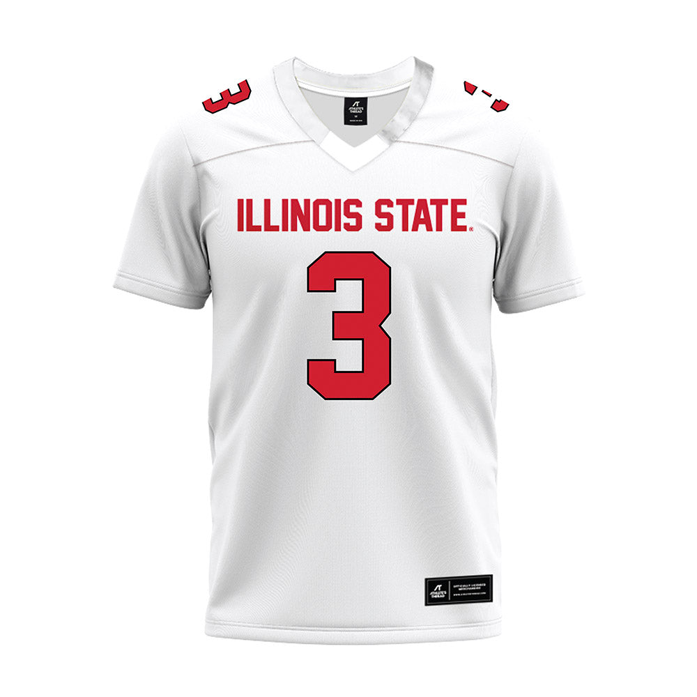 Illinois State - NCAA Football : Keondre Jackson - White Premium Football Jersey