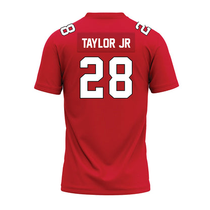 Illinois State - NCAA Football : Chris Taylor Jr - Red Premium Football Jersey-1