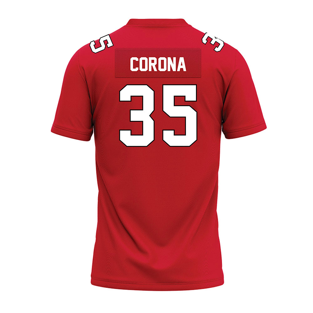 Illinois State - NCAA Football : Anthony Corona - Red Premium Football Jersey-1