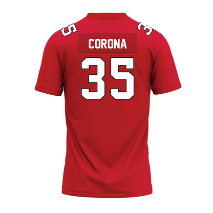 Illinois State - NCAA Football : Anthony Corona - Red Premium Football Jersey-1
