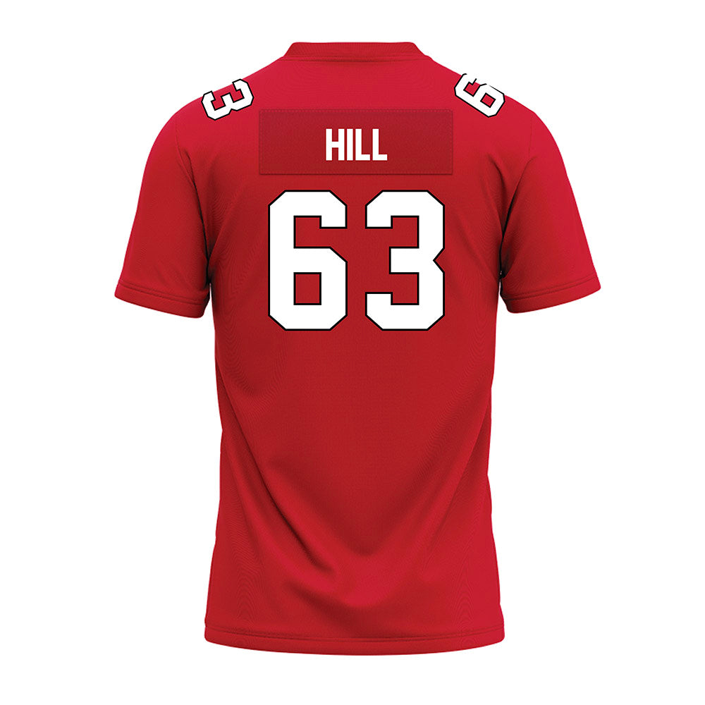 Illinois State - NCAA Football : Chris Hill - Red Premium Football Jersey-1