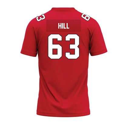 Illinois State - NCAA Football : Chris Hill - Red Premium Football Jersey-1