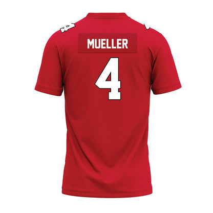 Illinois State - NCAA Football : Cole Mueller - Red Premium Football Jersey