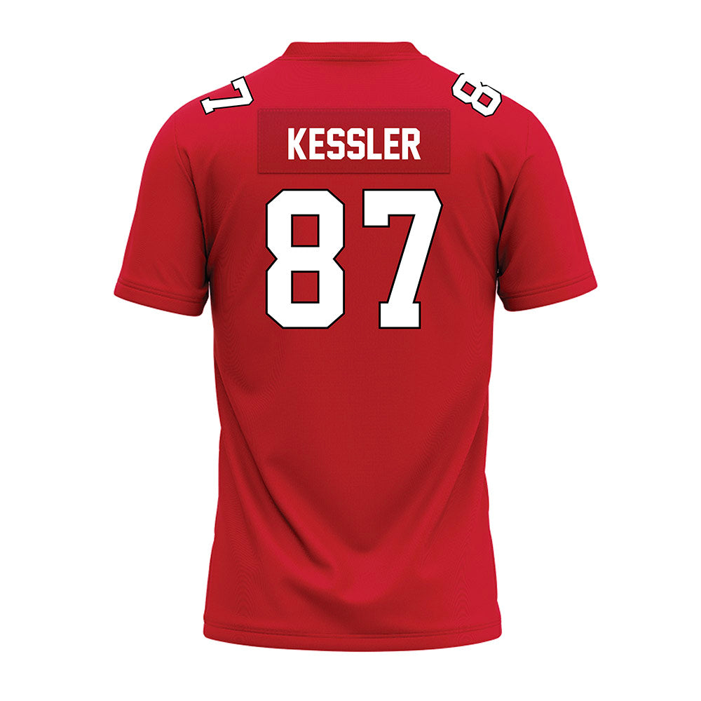 Illinois State - NCAA Football : Nick Kessler - Red Premium Football Jersey-1