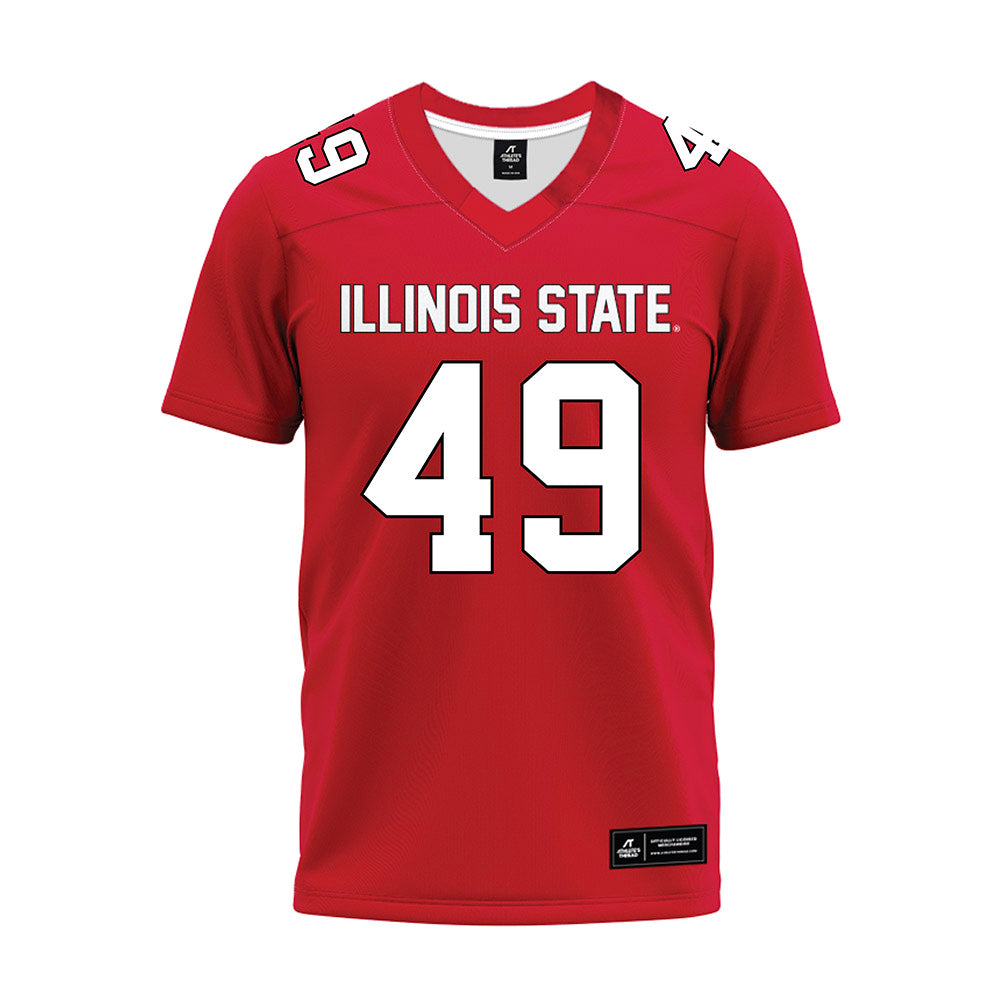 Illinois State - NCAA Football : Jacob Bellizzi - Red Premium Football Jersey