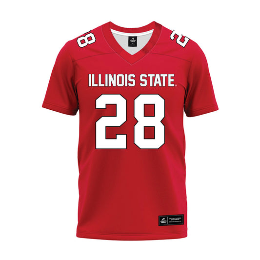 Illinois State - NCAA Football : Chris Taylor Jr - Red Premium Football Jersey-0