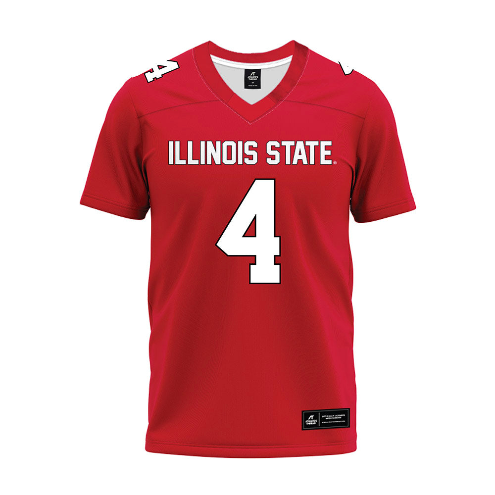 Illinois State - NCAA Football : Dylan Lord - Red Premium Football Jersey-0
