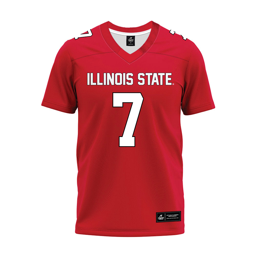 Illinois State - NCAA Football : Nick True - Red Premium Football Jersey-0