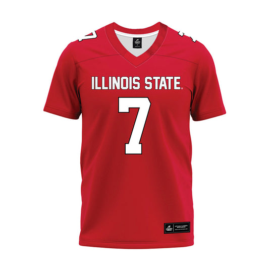 Illinois State - NCAA Football : Nick True - Red Premium Football Jersey-0