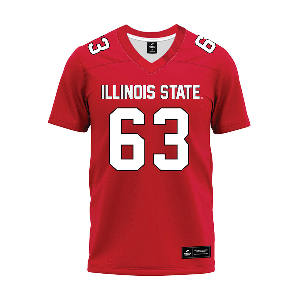 Illinois State - NCAA Football : Chris Hill - Red Premium Football Jersey-0