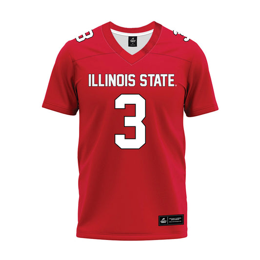 Illinois State - NCAA Football : Keondre Jackson - Red Premium Football Jersey