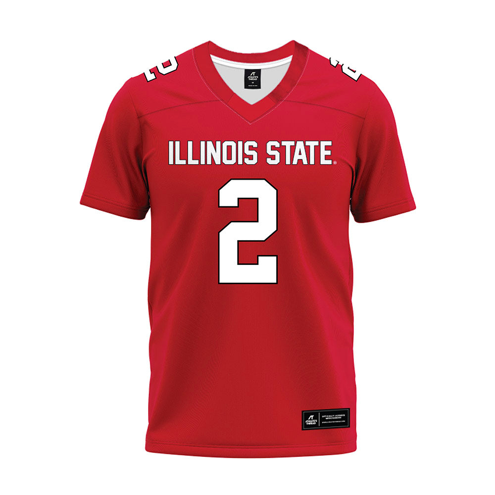 Illinois State - NCAA Football : Seth Glatz - Red Premium Football Jersey-0