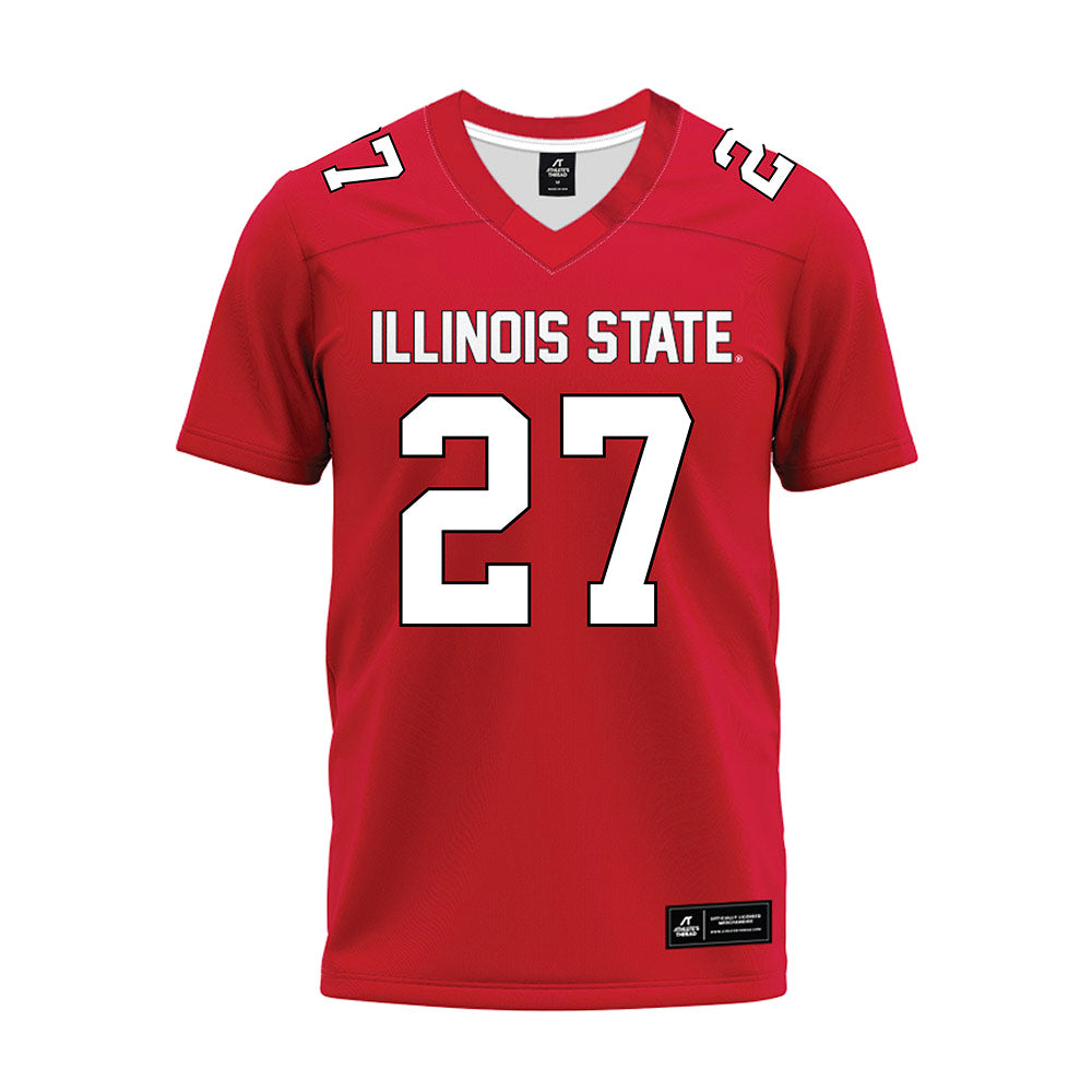 Illinois State - NCAA Football : Tyler Lofton - Red Premium Football Jersey-0