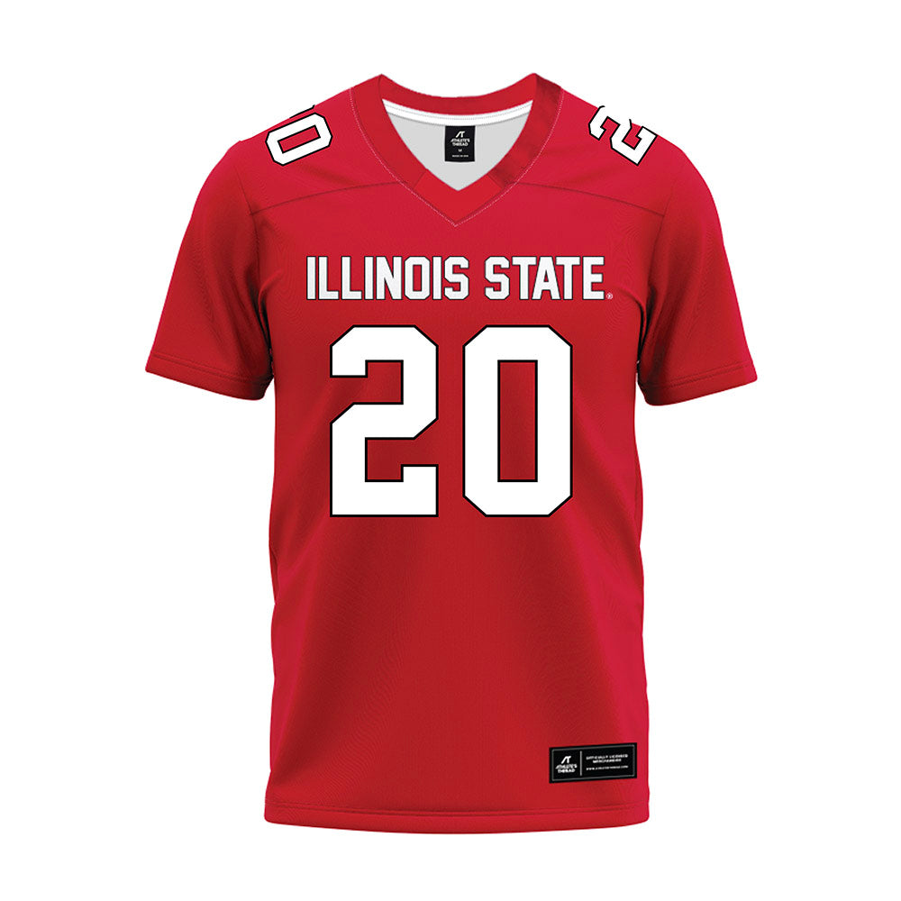 Illinois State - NCAA Football : CJ Richard - Red Premium Football Jersey-0