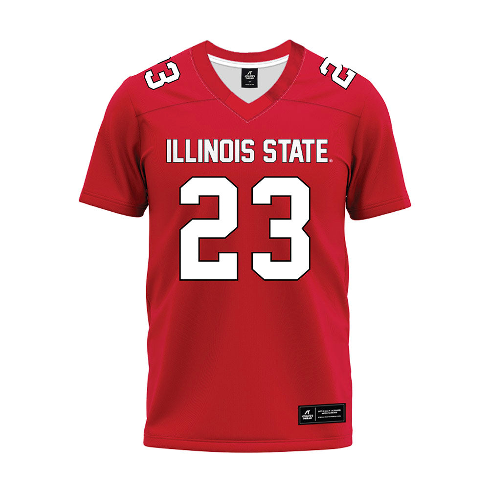 Illinois State - NCAA Football : JuMaria Hamilton - Red Premium Football Jersey-0