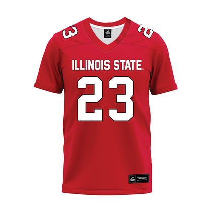 Illinois State - NCAA Football : JuMaria Hamilton - Red Premium Football Jersey-0