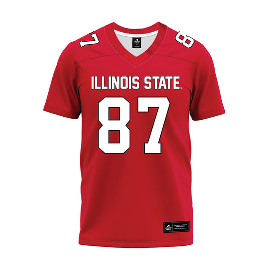 Illinois State - NCAA Football : Nick Kessler - Red Premium Football Jersey-0