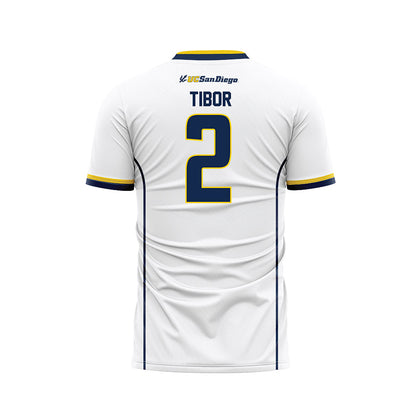 UCSD - NCAA Women's Soccer : Ava Tibor - White Soccer Jersey