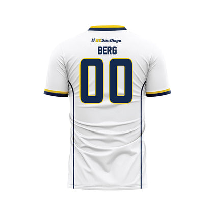 UCSD - NCAA Women's Soccer : Ruby Berg - White Soccer Jersey