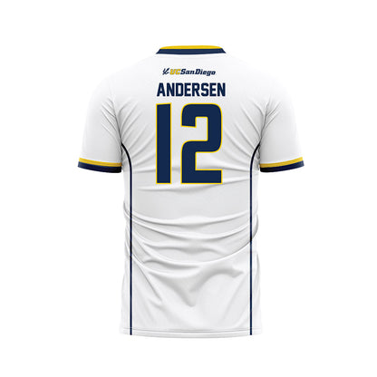 UCSD - NCAA Women's Soccer : Eva Andersen - White Soccer Jersey