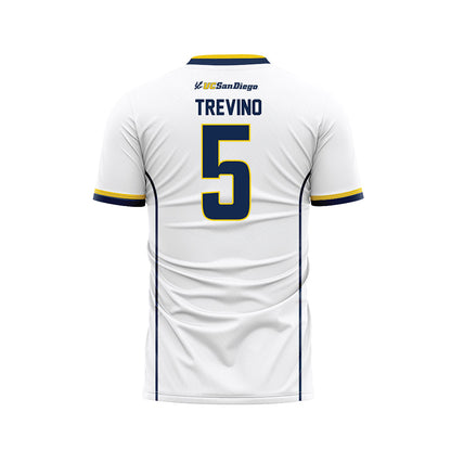 UCSD - NCAA Women's Soccer : Ellie Trevino - White Soccer Jersey-1