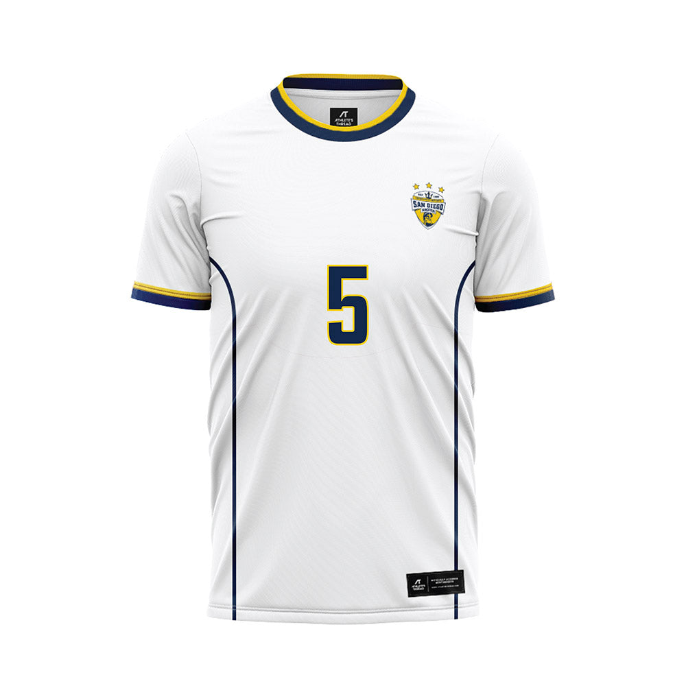 UCSD - NCAA Women's Soccer : Ellie Trevino - White Soccer Jersey-0