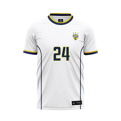 UCSD - NCAA Men's Soccer : Nick Aghaian - White Soccer Jersey