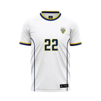 UCSD - NCAA Men's Soccer : Connor Place - White Soccer Jersey-0