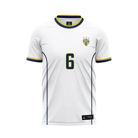 UCSD - NCAA Women's Soccer : Chloe Yates - White Soccer Jersey-0