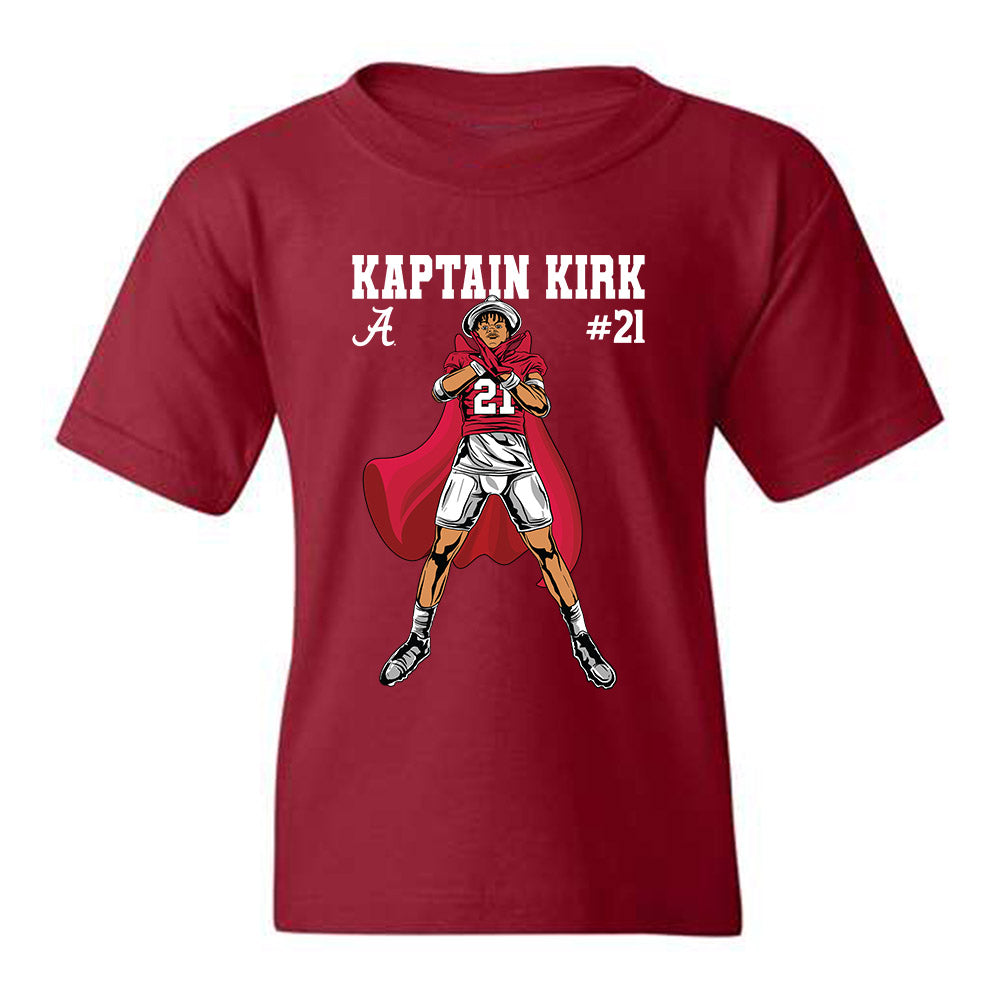 Alabama - NCAA Football : Dre Kirkpatrick Jr - Individual Caricature Youth T-Shirt