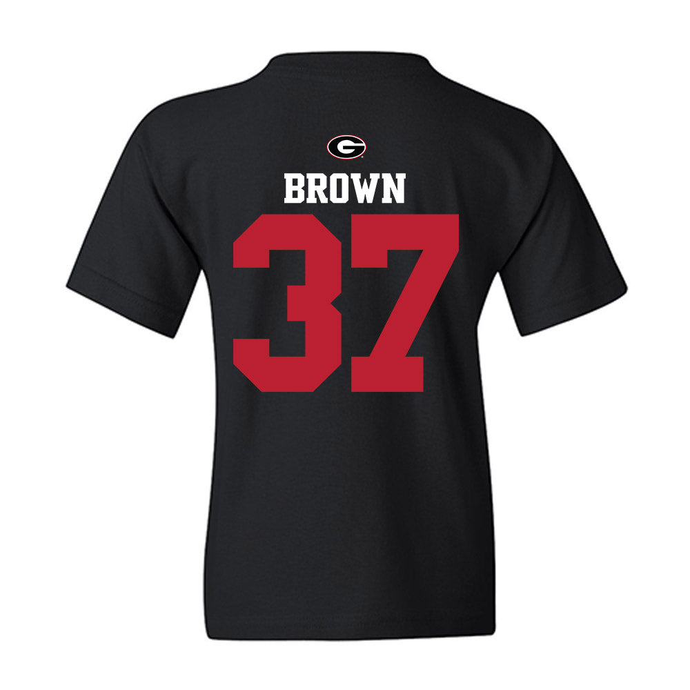 Georgia - NCAA Baseball : Zachary Brown - Fashion Shersey Youth T-Shirt-1