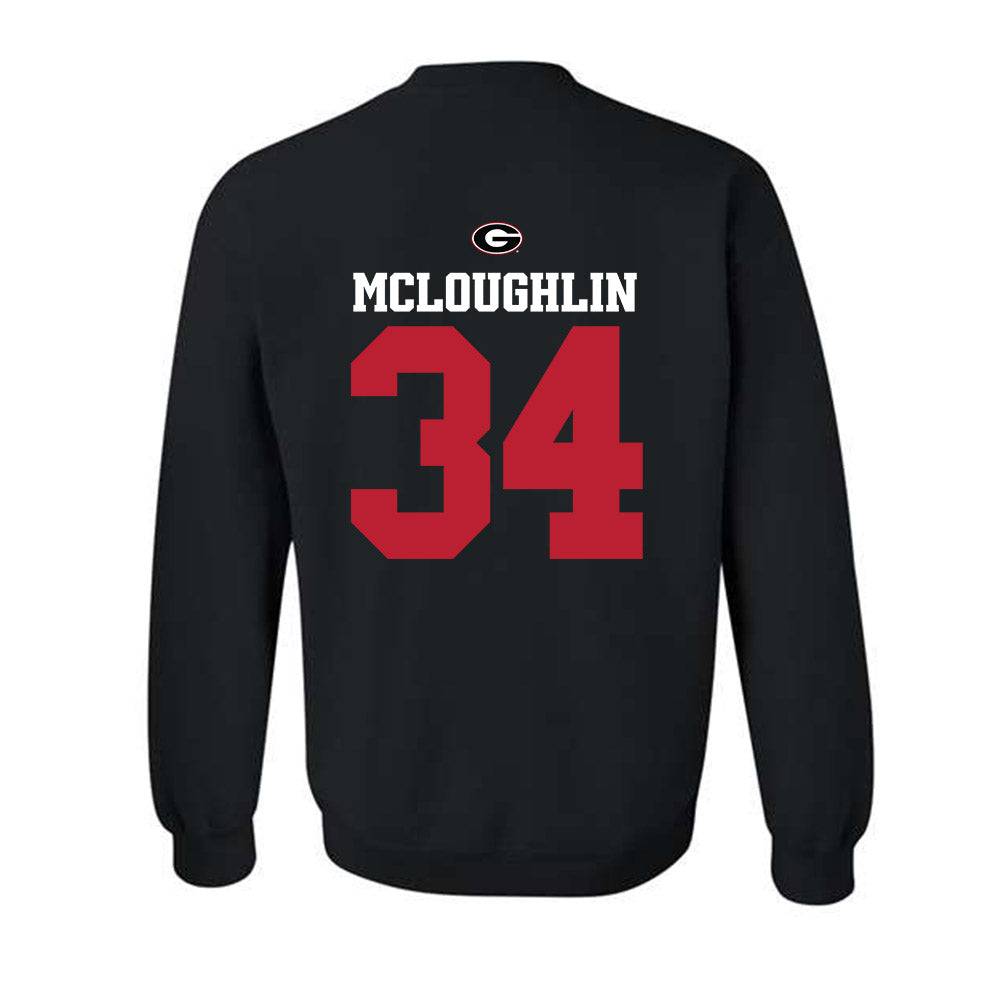 Georgia - NCAA Baseball : Tyler McLoughlin - Fashion Shersey Crewneck Sweatshirt-1