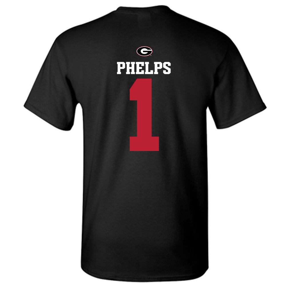 Georgia - NCAA Baseball : Tre Phelps - Fashion Shersey T-Shirt-1