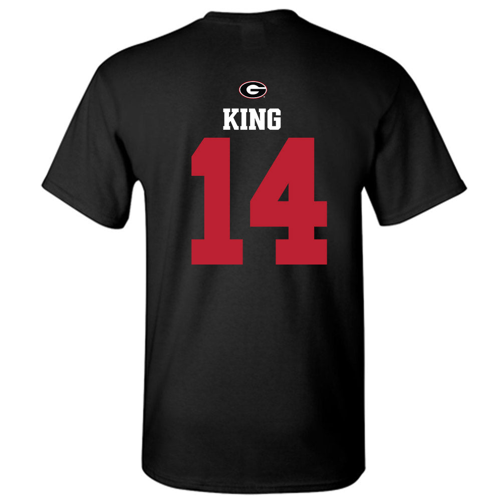 Georgia - NCAA Baseball : Trey King - Fashion Shersey T-Shirt-1