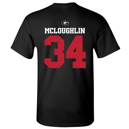 Georgia - NCAA Baseball : Tyler McLoughlin - Fashion Shersey T-Shirt-1