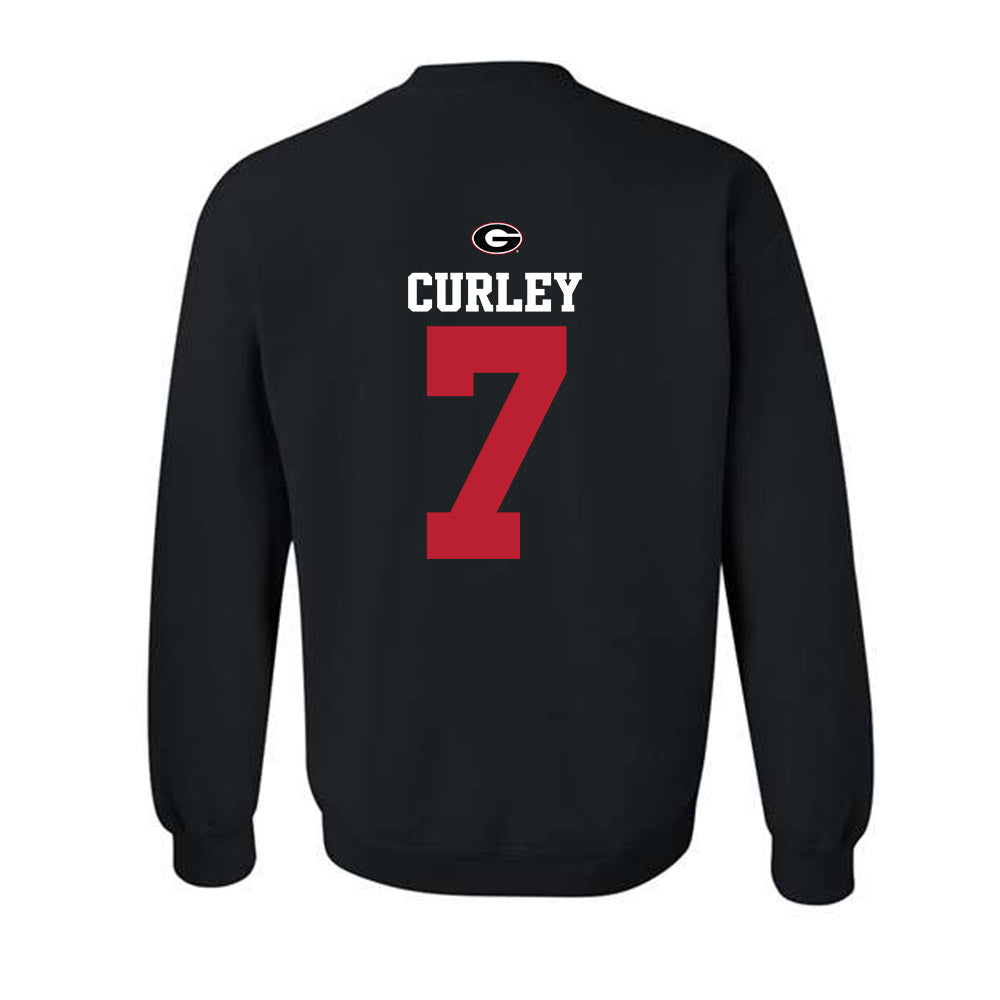 Georgia - NCAA Baseball : Brian Curley - Fashion Shersey Crewneck Sweatshirt-1