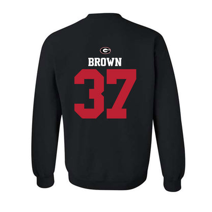 Georgia - NCAA Baseball : Zachary Brown - Fashion Shersey Crewneck Sweatshirt-1