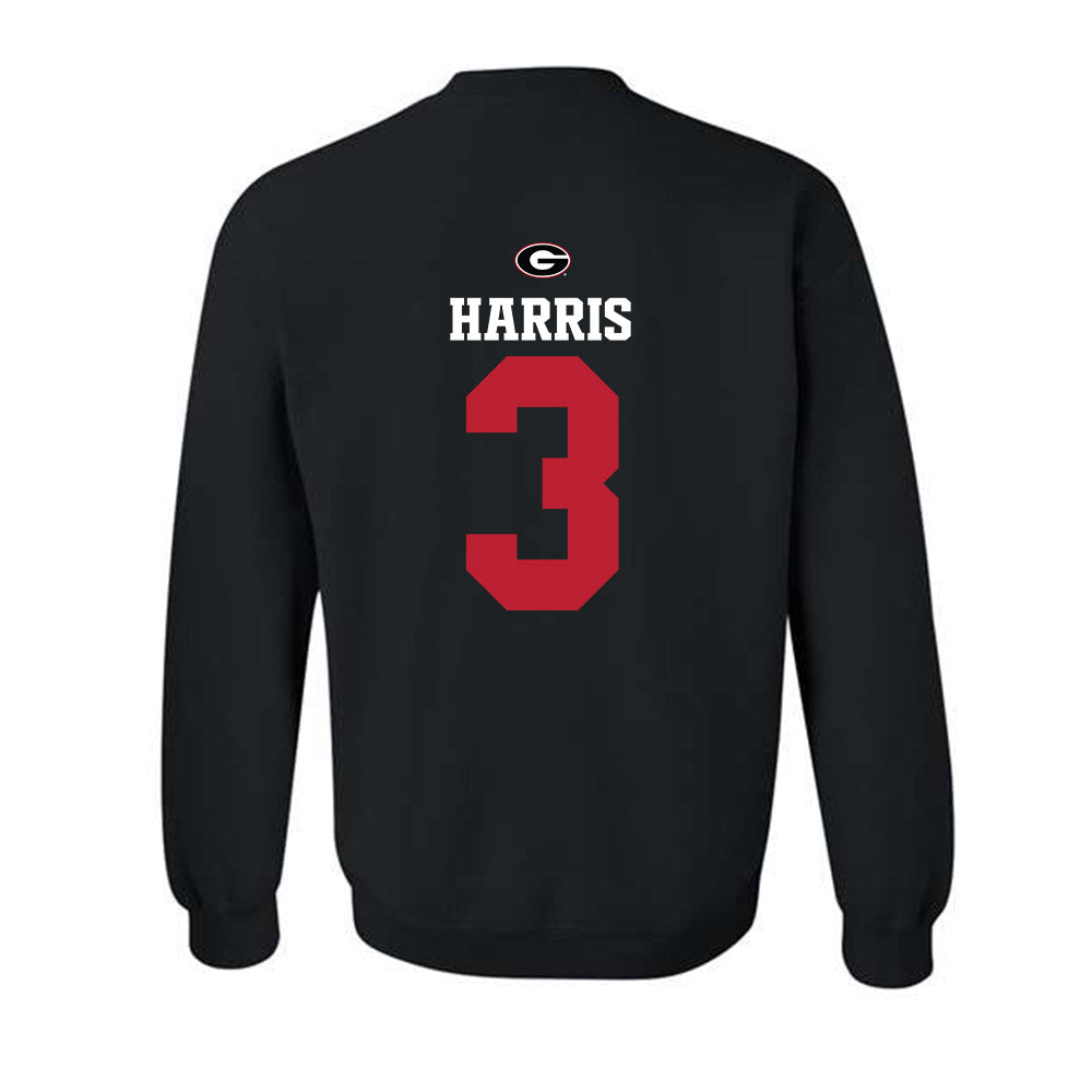 Georgia - NCAA Baseball : Zach Harris - Fashion Shersey Crewneck Sweatshirt-1