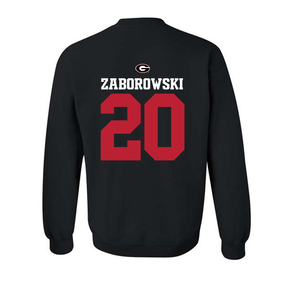 Georgia - NCAA Baseball : Ryland Zaborowski - Fashion Shersey Crewneck Sweatshirt-1