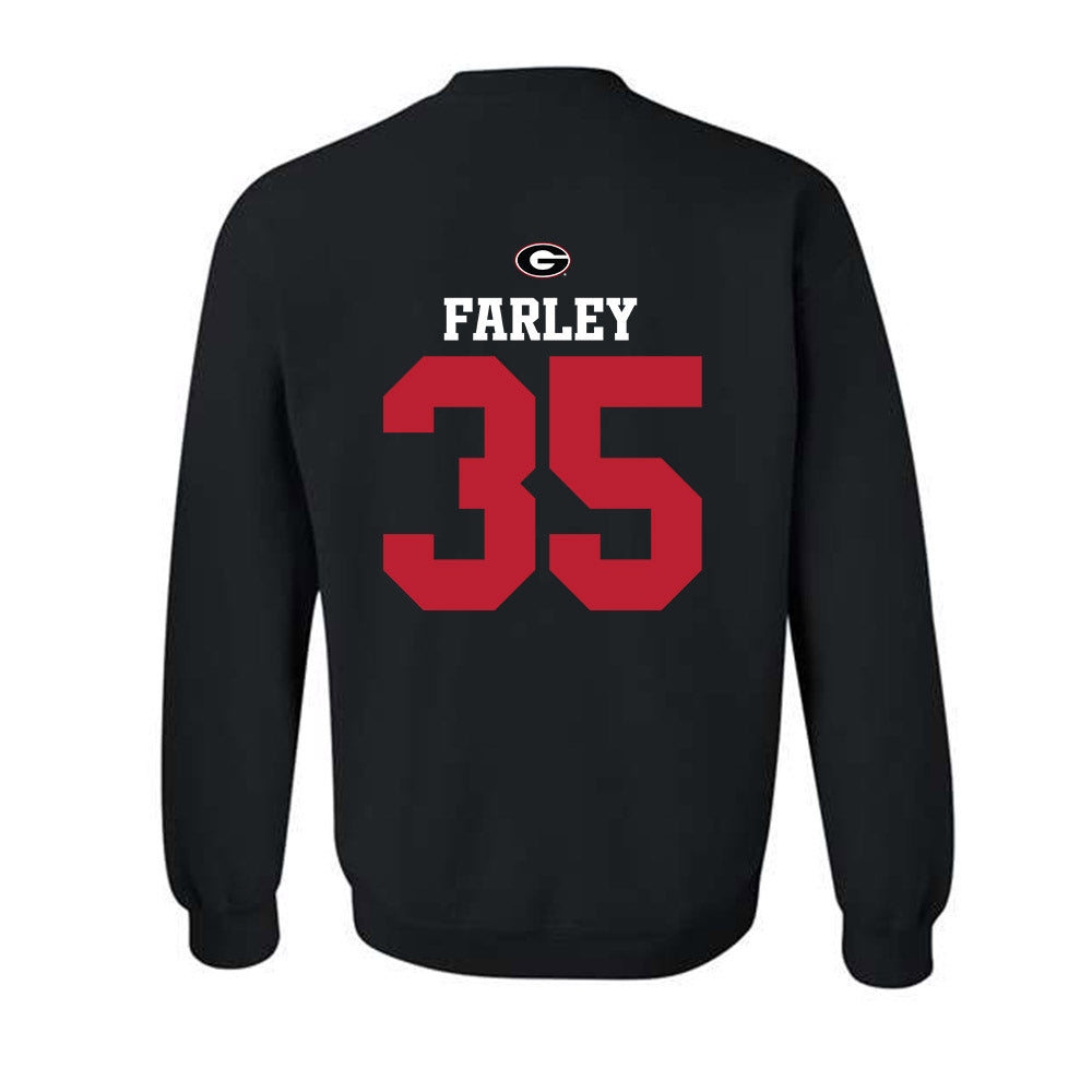 Georgia - NCAA Baseball : Paul Farley - Fashion Shersey Crewneck Sweatshirt-1