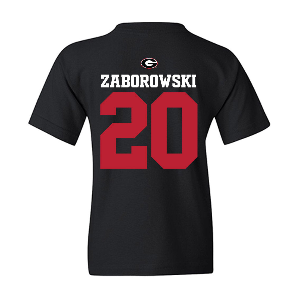 Georgia - NCAA Baseball : Ryland Zaborowski - Fashion Shersey Youth T-Shirt-1