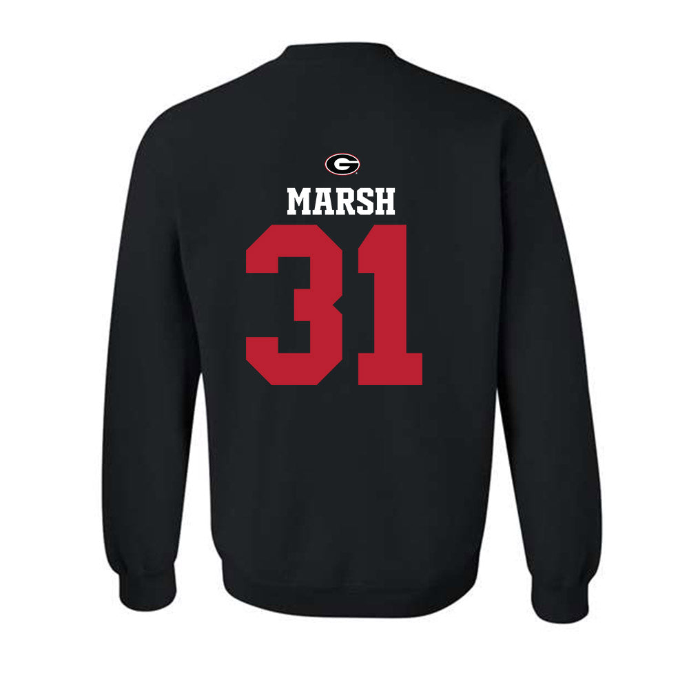 Georgia - NCAA Baseball : Chandler Marsh - Fashion Shersey Crewneck Sweatshirt-1