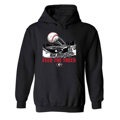 Georgia - NCAA Baseball : Logan Spivey - Fashion Shersey Hooded Sweatshirt-0