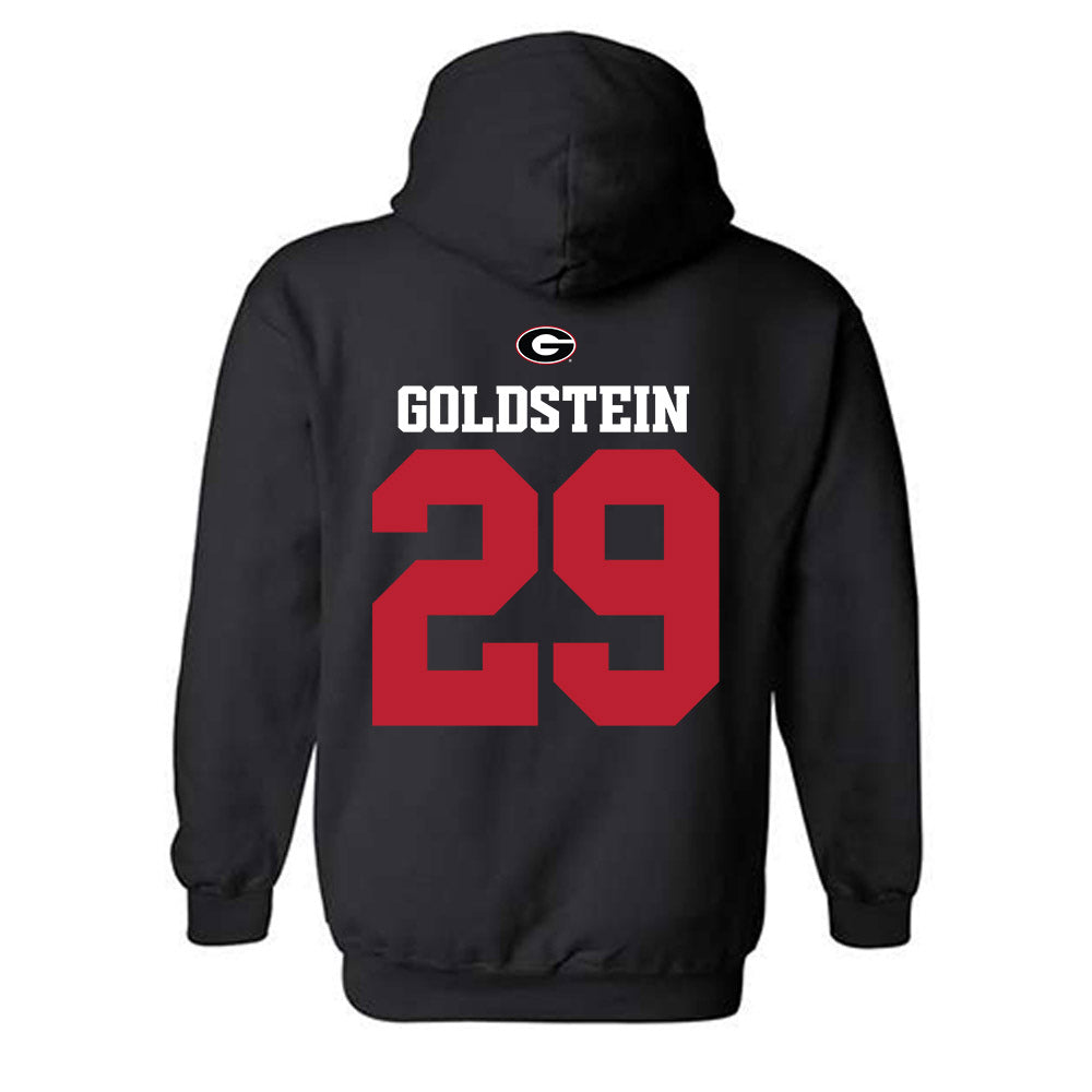 Georgia - NCAA Baseball : Charlie Goldstein - Fashion Shersey Hooded Sweatshirt-1